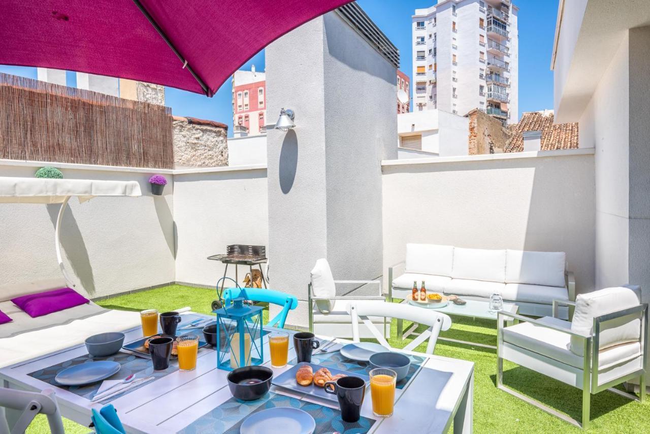 Atico Con Terraza Ac 1Hab En El Centro Y Piscina Comunitaria Διαμέρισμα Μάλαγα Εξωτερικό φωτογραφία